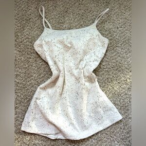 Y2K White Lace Cami